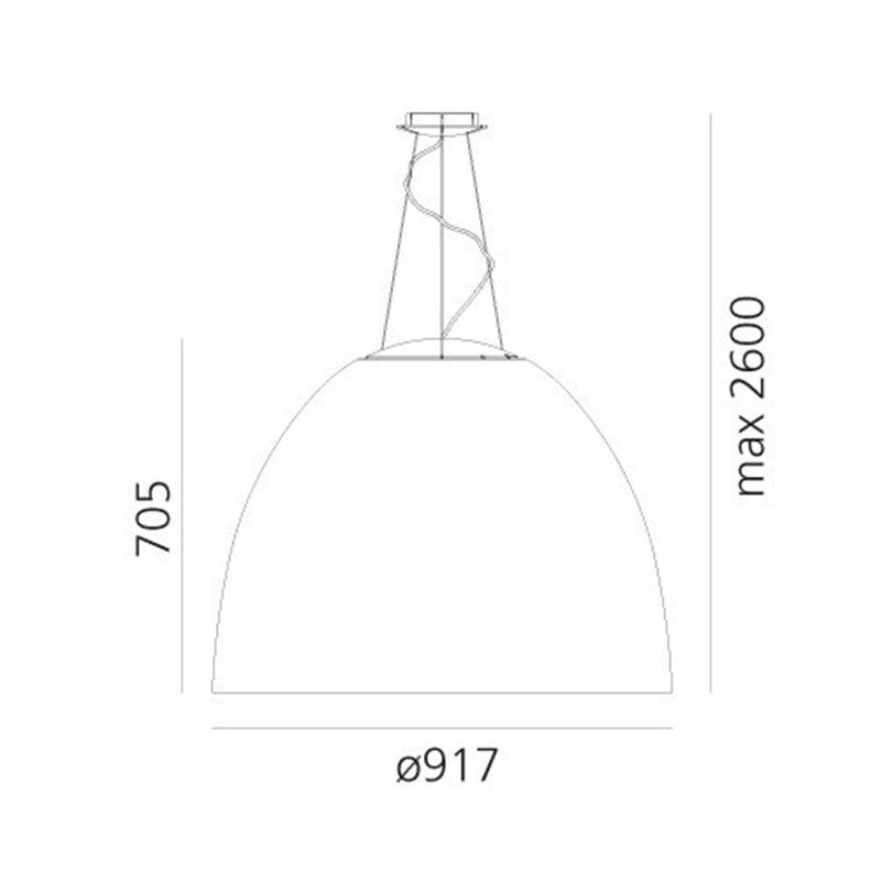 Artemide Nur 1618 Acoustic White Integralis lampe a suspension