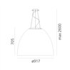 Artemide Nur 1618 Acoustic White Integralis lampe a suspension