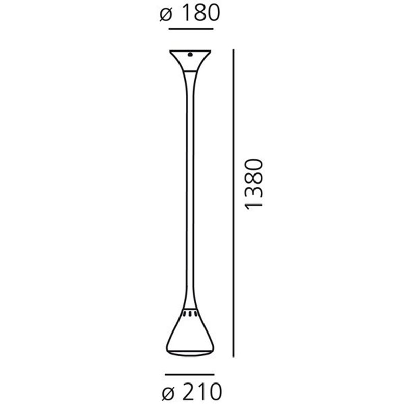 Artemide Pipe Led Suspension White Integralis lampe a suspension