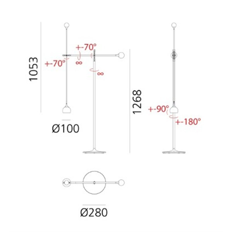 Artemide Ixa lampadaire