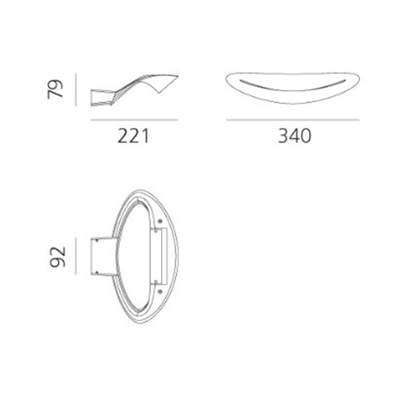 Artemide Mesmeri R7s applique