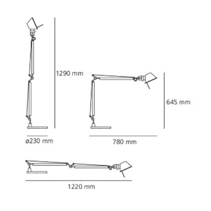 Artemide Tolomeo Pure Integralis Body Tischlampe