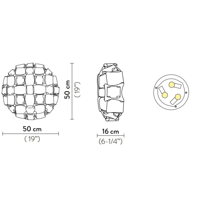 SLAMP Mida Ceiling lamp / Wall Lamp medium