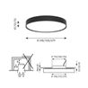 Louis Poulsen Lp Slim Round Semi Recessed ⌀440 Plafonnier