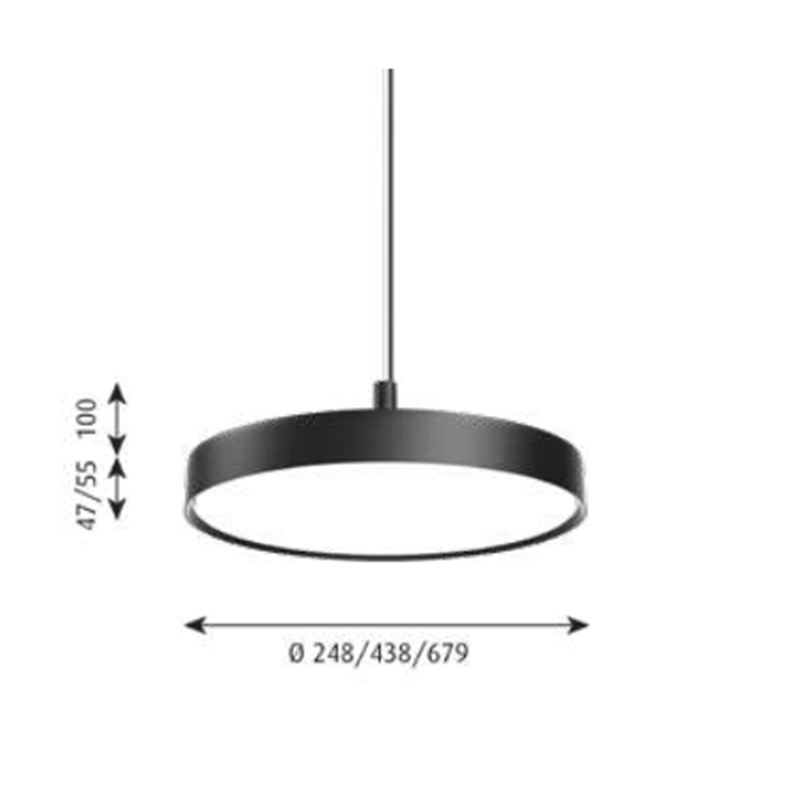 Louis Poulsen Lp Slim Round Suspended ⌀250 Suspension