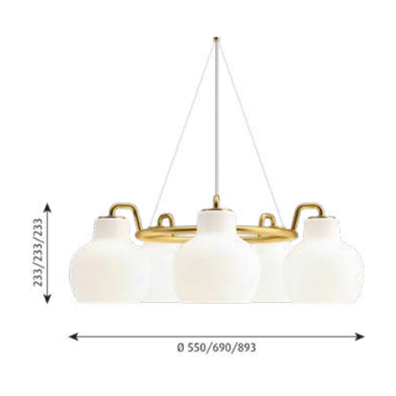 Louis Poulsen Vl Ring Crown 7 Suspension