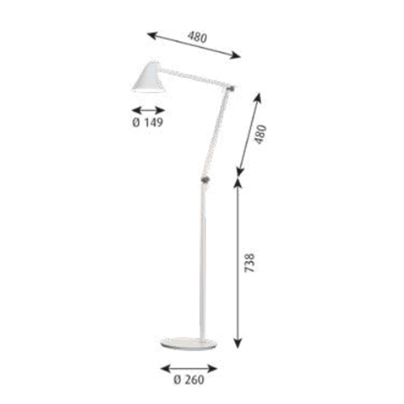 Louis Poulsen Njp Floor Lampe De Sol