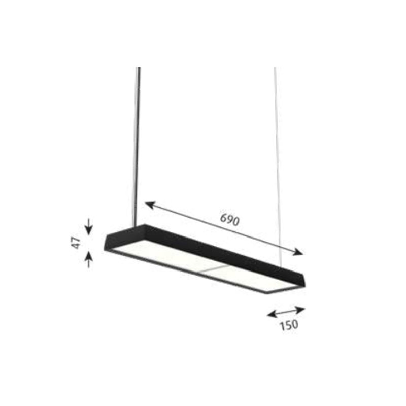 Louis Poulsen Lp Slim Box Suspended Hängelampe