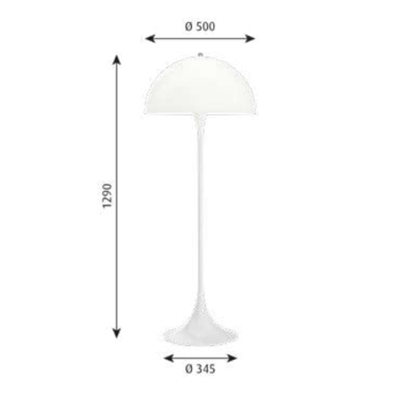 Louis Poulsen Panthella Floor Lampe De Sol