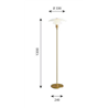 Louis Poulsen Ph 4½-3½ Glass Floor Lampe De Sol