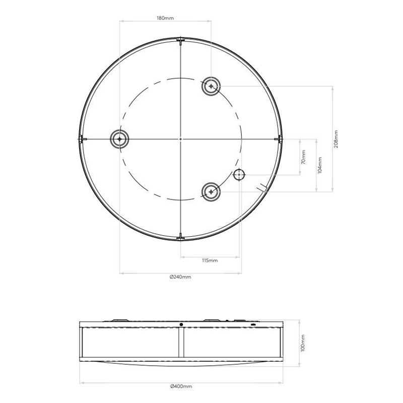 Astro Mashiko 400 Round plafonnier