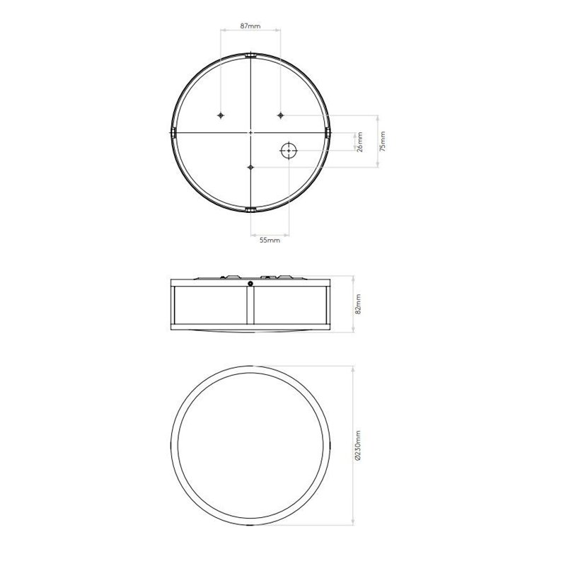 Astro Mashiko Round 230 plafonnier