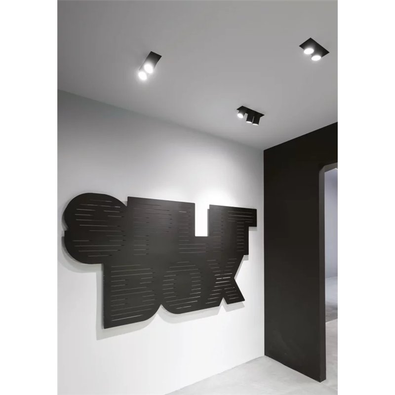 Delta Light SPLITBOX 2 SPY 52  Spot encastré Noir Outlet