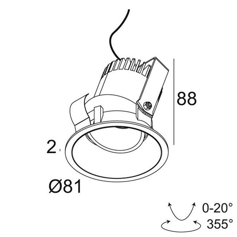 Delta Light PARTOU OK Spot encastré