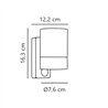 Nordlux Tin Maxi Down [IP54] applique - Outdoor