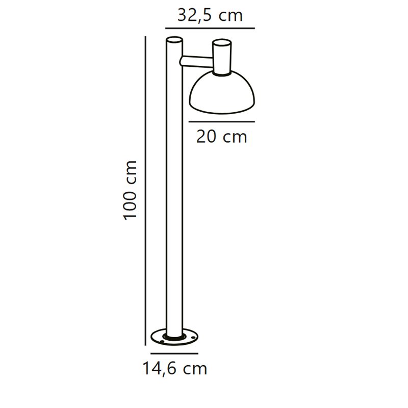 Nordlux Arki 20 [IP54] lampadaire extérieurs - Outdoor
