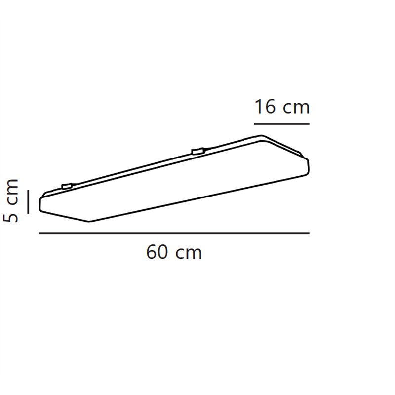 Nordlux TRENTON 23 ceiling light 23W/120°, non-dimmable, IP20 white plafonnier