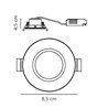 Nordlux Tiaki [IP65] 2-Step 2700/4000K Einbauspot