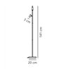 Nordlux Omari 3 Touch Dim - 2 lampe de sol