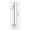 Nordlux Omari 3 Touch Dim - 2 lampe de sol