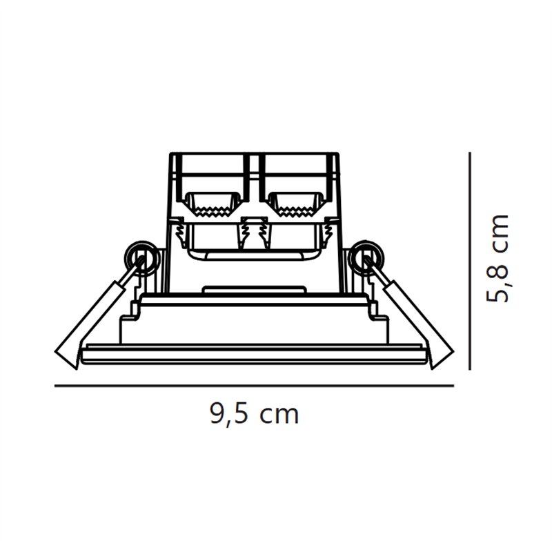 Nordlux Alec [IP44] 3-step Einbauspot