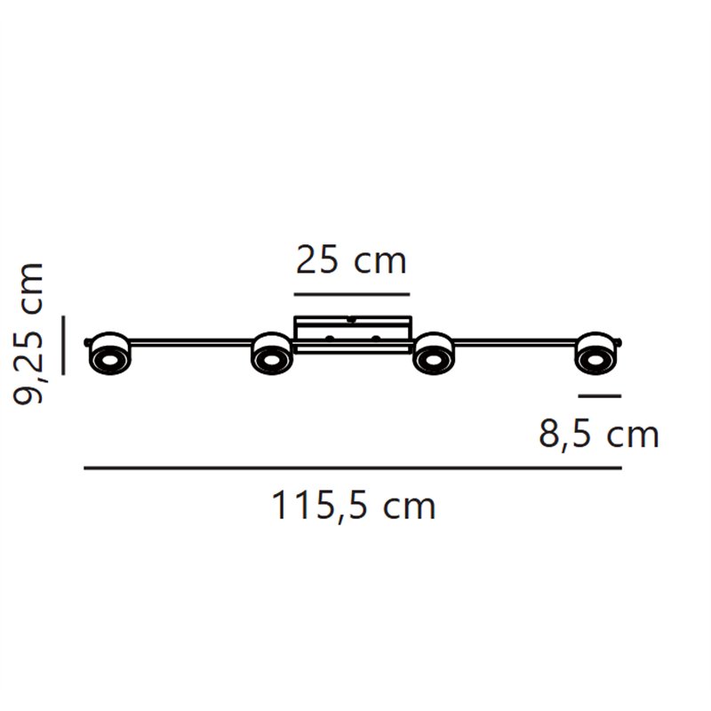 Nordlux Clyde 8 3-step Dim - 4 Deckenlampe