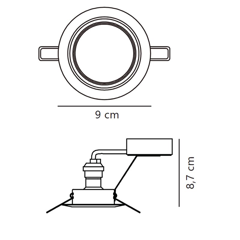 Nordlux Triton [IP23] 3-kit spot encastré