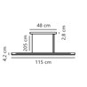Nordlux Skylar 115 3-Step-Dim lampe a suspension