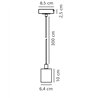 Nordlux Siv 6 lampe a suspension