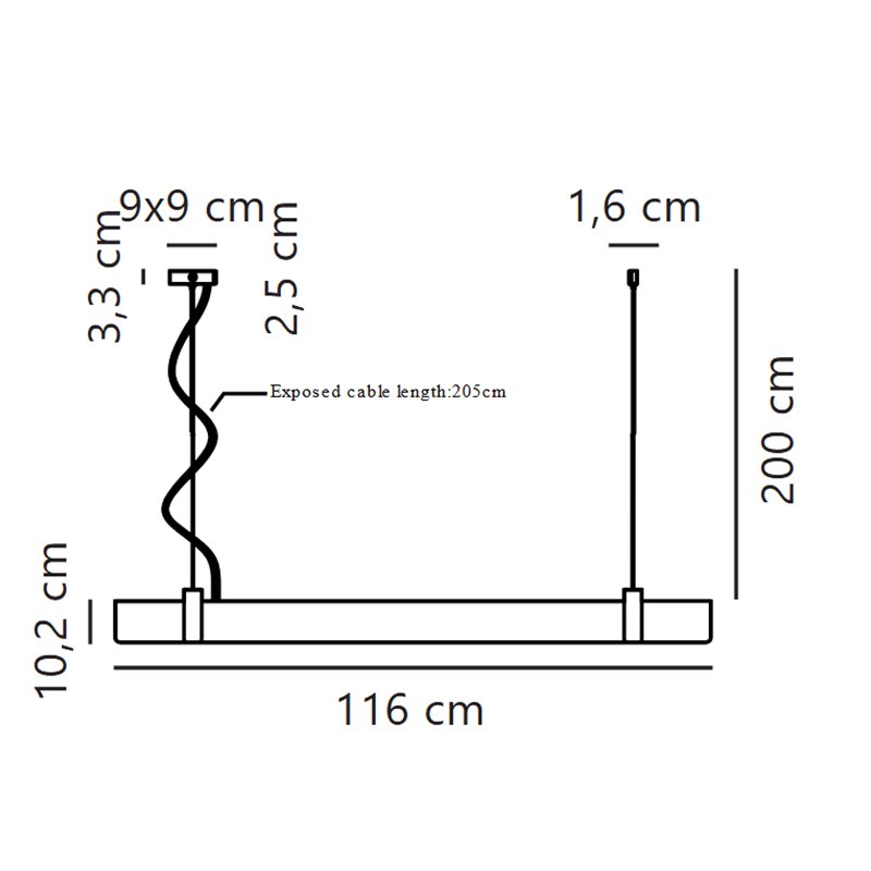 Nordlux Lilt 115 3-step Dim lampe a suspension