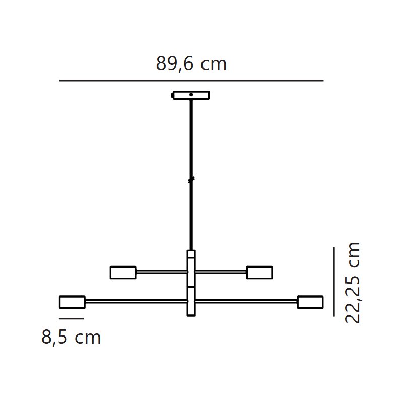 Nordlux Clyde 8 3-step Dim - 4 lampe a suspension
