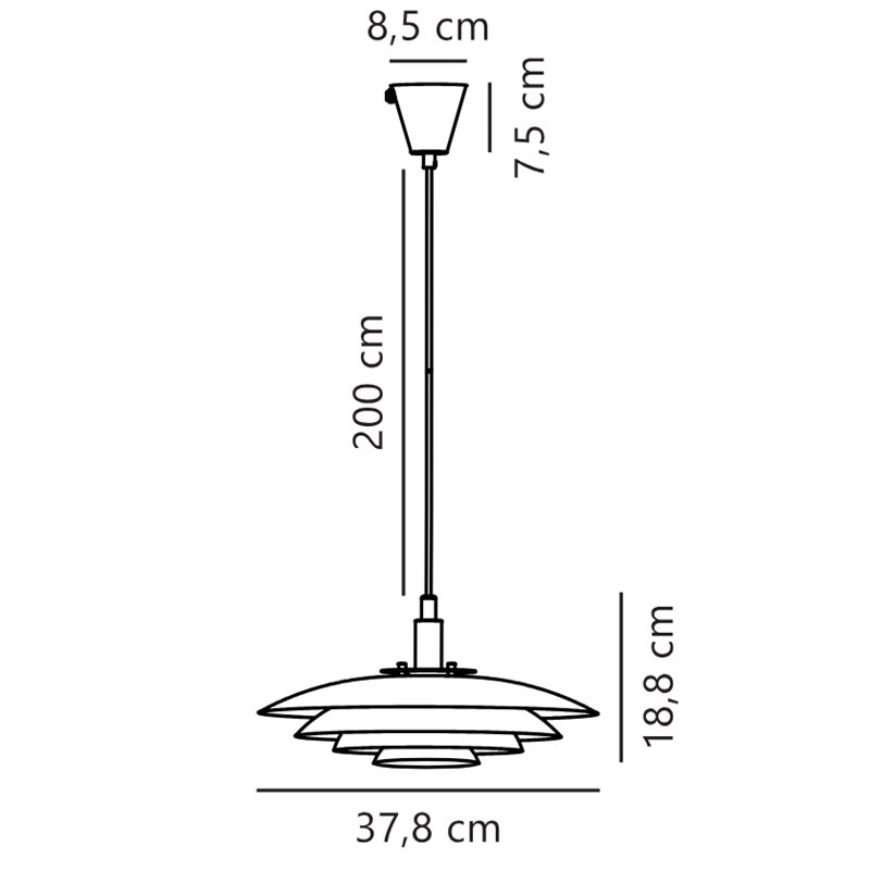 Nordlux Bretagne 38 lampe a suspension