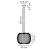Nordlux BERONI 40 lampe a suspension