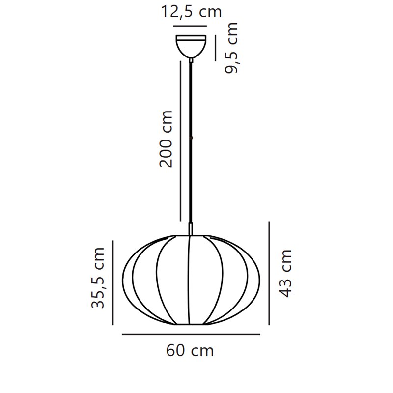 Nordlux Aeron 60 lampe a suspension