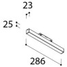 TAL MAGNETIC LED 48V L286 OPAL éclairage sur rail