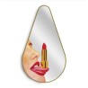 SELETTI Toiletpaper  miroir en forme de poire - Tongue
