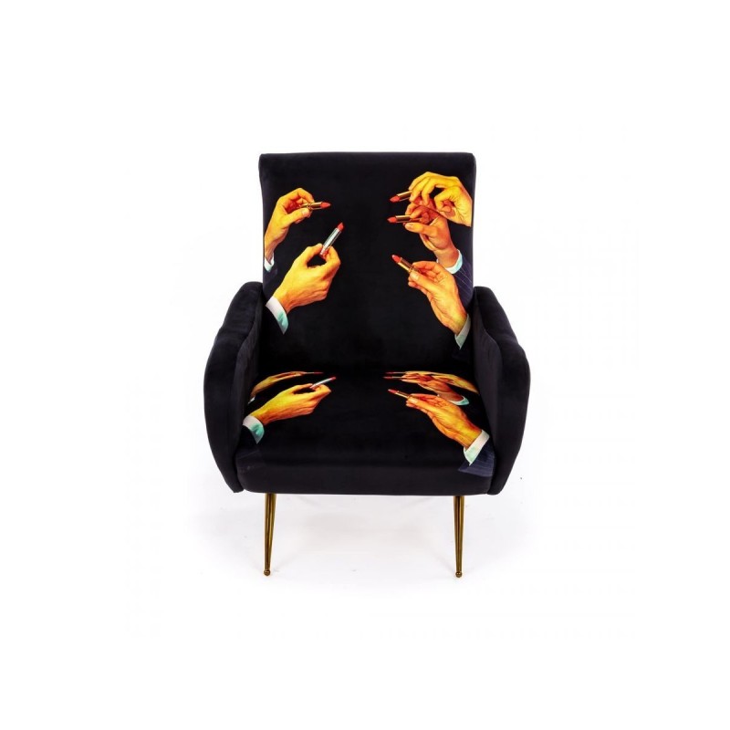 SELETTI Toiletpaper Fauteuil - Rouge à Lèvres