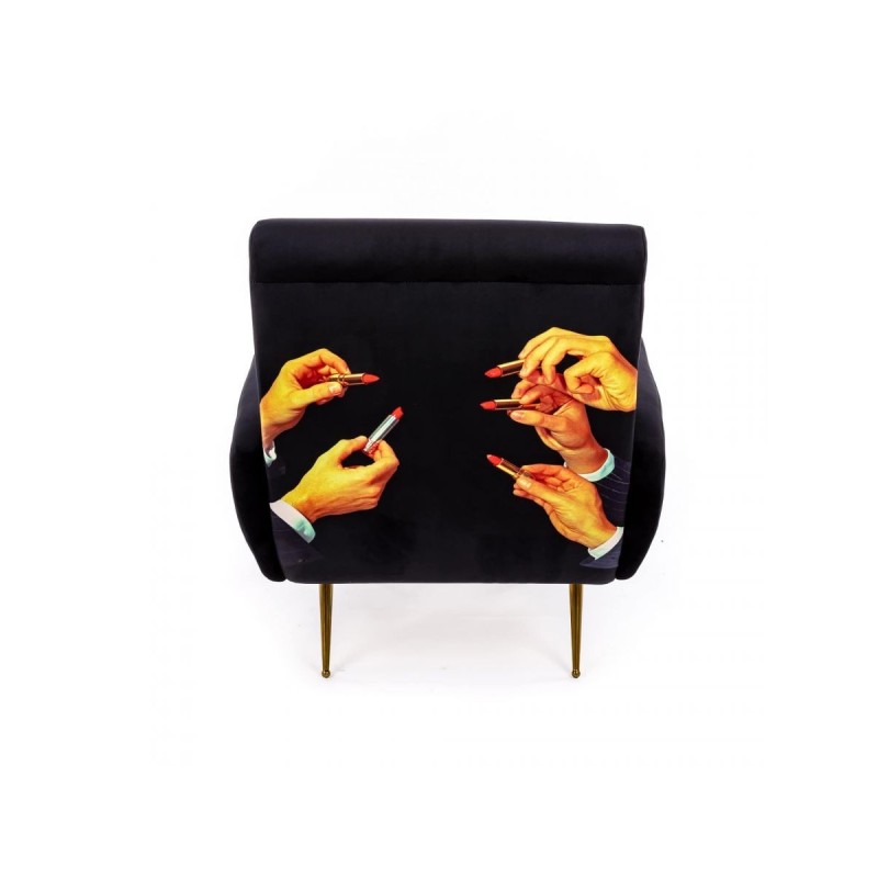 SELETTI Toiletpaper Fauteuil - Rouge à Lèvres