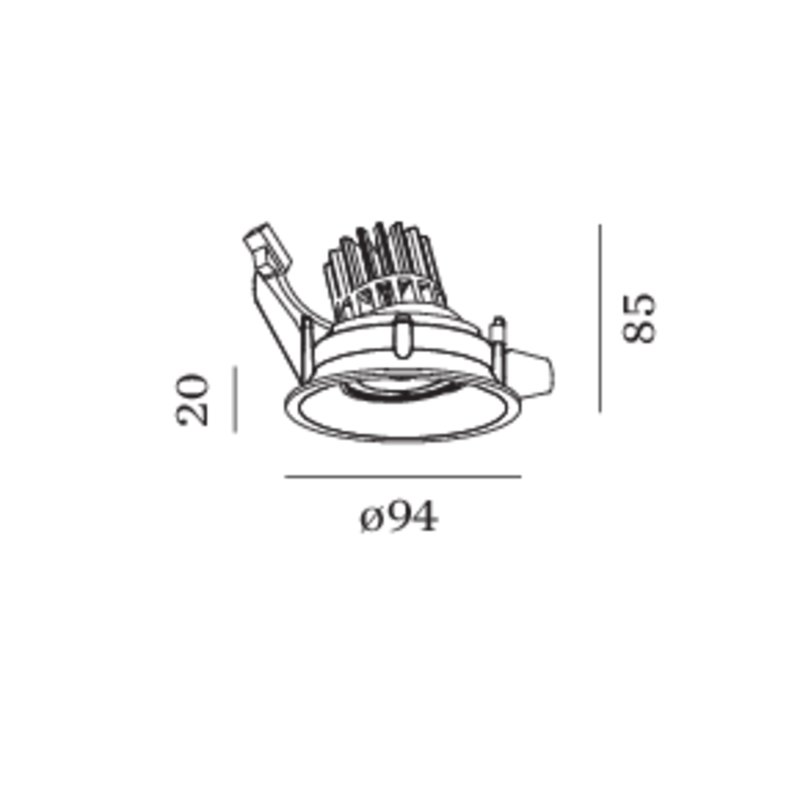 Wever & Ducré DEEP ADJUST 1.0 LED wire springs