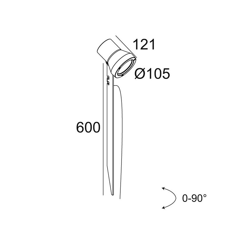 Delta Light KIX II PIN Bodenlampe