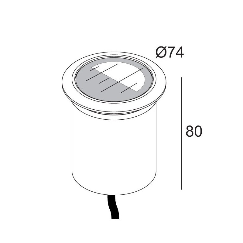 Delta Light LOGIC 60 R A MOON Lampe encastrée