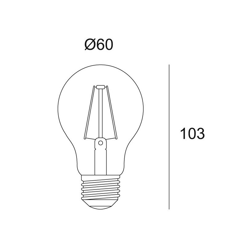 Delta Light LED FILAMENT A60 E27 6W 2700K