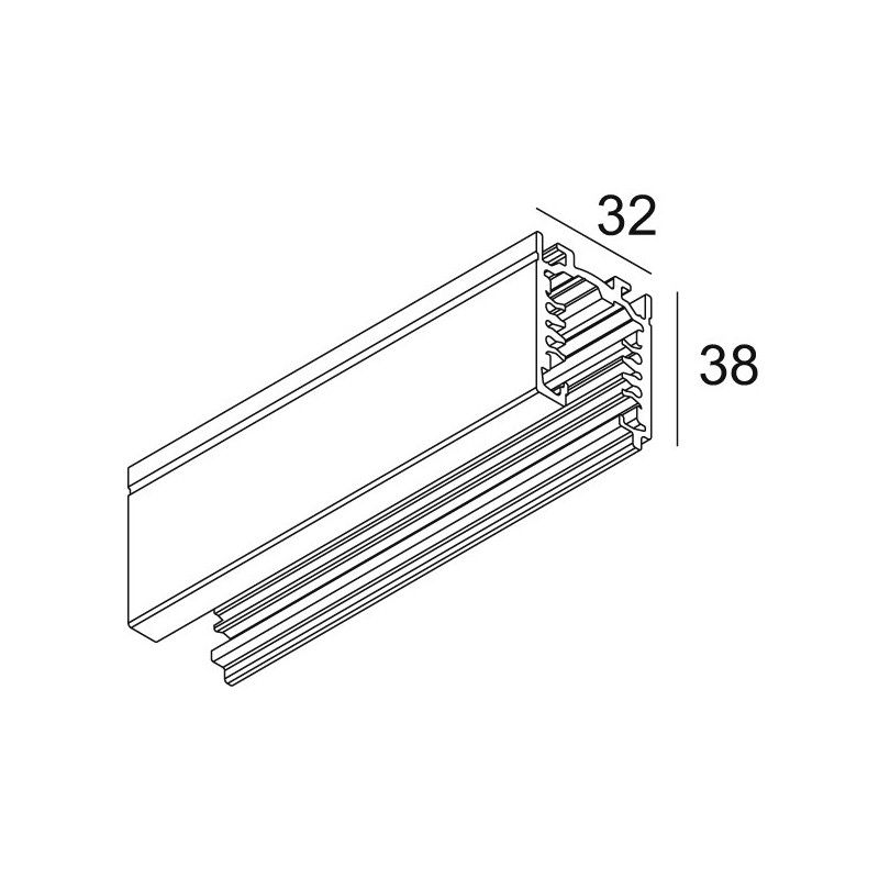 Delta Light TRACK 3F DIM ON 2m