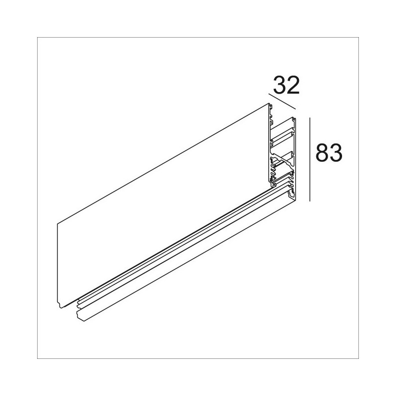 Delta Light TRACK 3F DIM H 1m