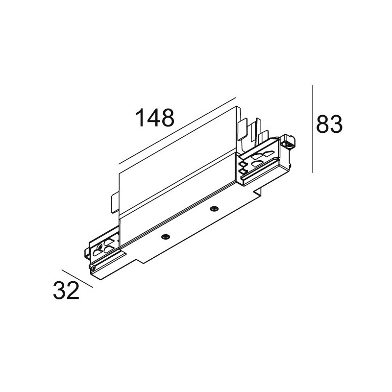 Delta Light TRACK 3F DIM H MIDDLE SUPPLY