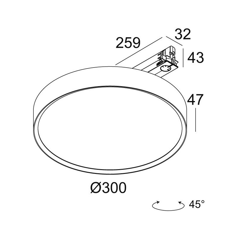 Delta Light MULTINOVA 30 TW PRISM ADM DIM5 Éclairage sur rail
