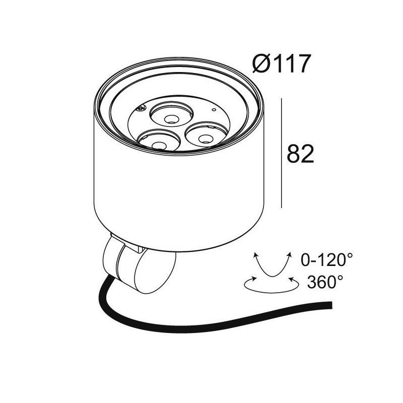 Delta Light FRAX SB SUPERSPOT Stehlampe / Wandlampe