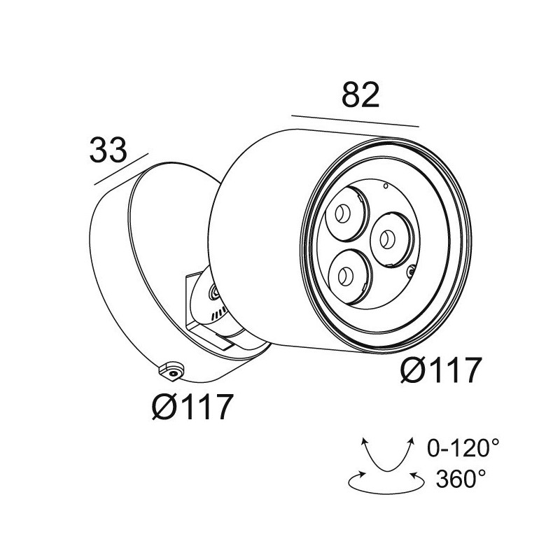 Delta Light FRAX S SUPERSPOT HONEYCOMB Bodenlampe / Wandlampe