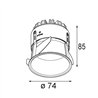 Modular Thimble Recessed 74 1x IP55 LED spot encastré