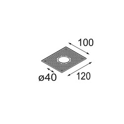 Ring Recessed Trimless 70 1x